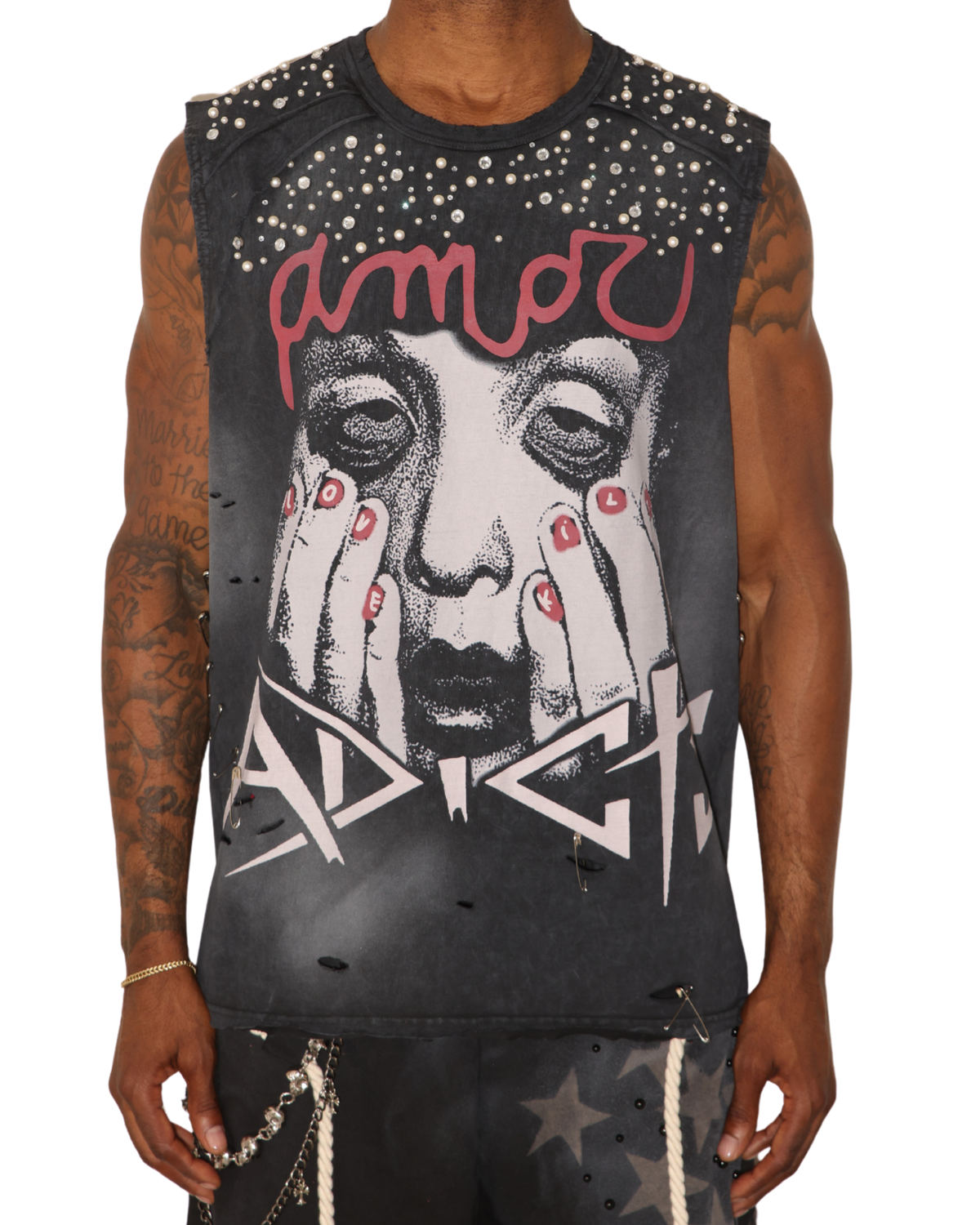 Camiseta sin mangas Amore