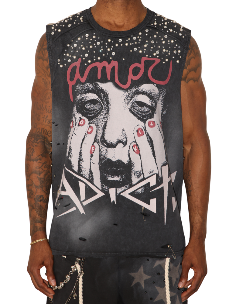 Camiseta sin mangas Amore