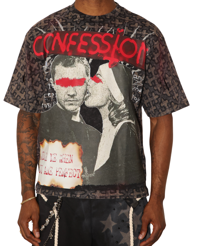 Confession Oversized Graphic Tee